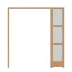 Door Frame Meranti Single + Sidelite
