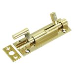 Barrel Bolt Brass 100mm
