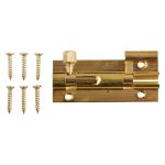 Barrel Bolt Brass 63mm