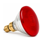 ELC INFRARED LAMP 175W E27 RED COLOUR