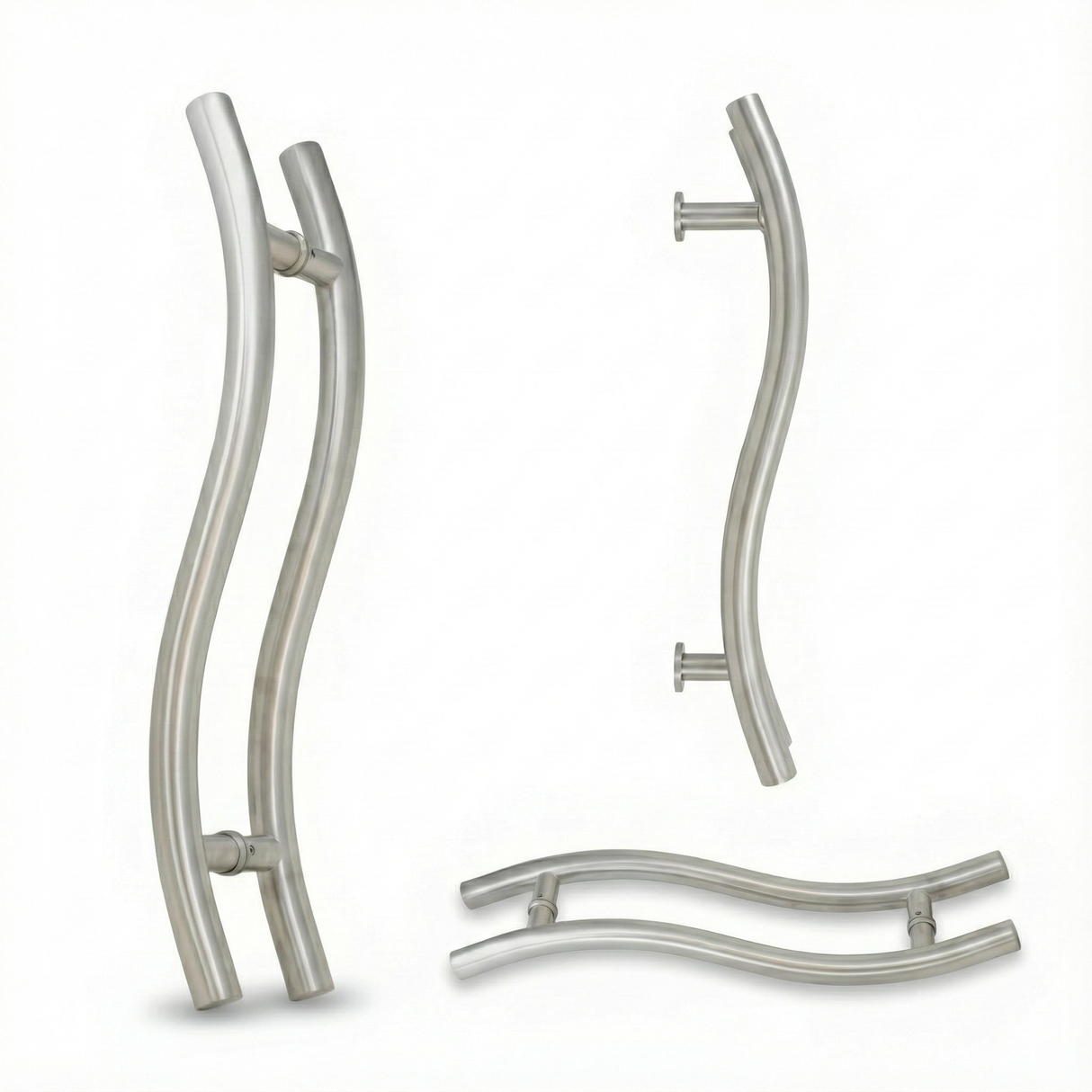 Aluminium Door S Handle 450mm Small - Image 1