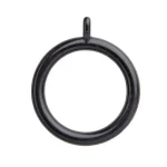 CURTAIN POLE RING BLK 25MM