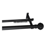CURTAIN ROD BLK DBL 2.5M - Image 2