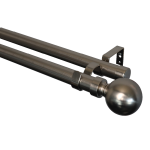 CURTAIN ROD BRS DBL 2M