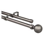 CURTAIN ROD BRS DBL 3M
