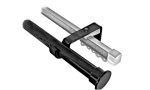 CURTAIN ROD BLK DBL 1.5M