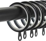 CURTAIN POLE RING BLK 25MM - Image 2